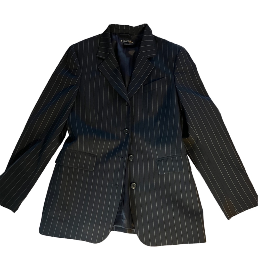 Woman’s Brook Brother pin strip wool blazer size 10